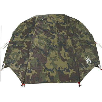 vidaXL Fishing Tent 5-Person Camouflage Waterproof - Multicolour - 490 x 330 x 185 cm