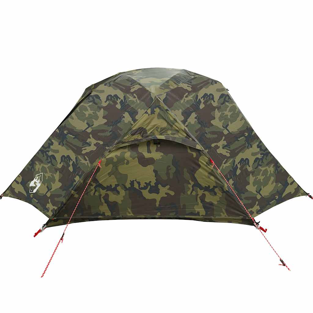 vidaXL Fishing Tent 5-Person Camouflage Waterproof - Multicolour - 490 x 330 x 185 cm