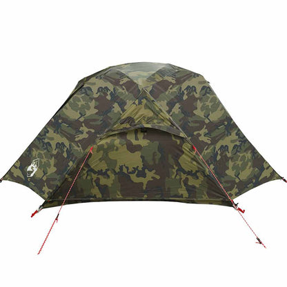 vidaXL Fishing Tent 5-Person Camouflage Waterproof - Multicolour - 490 x 330 x 185 cm
