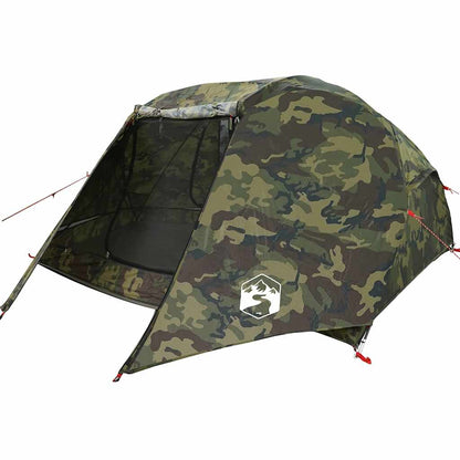vidaXL Fishing Tent 5-Person Camouflage Waterproof - Multicolour - 490 x 330 x 185 cm