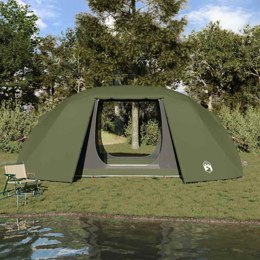 vidaXL Fishing Tent with Roof Olive Green 514 x 465 x 187 cm