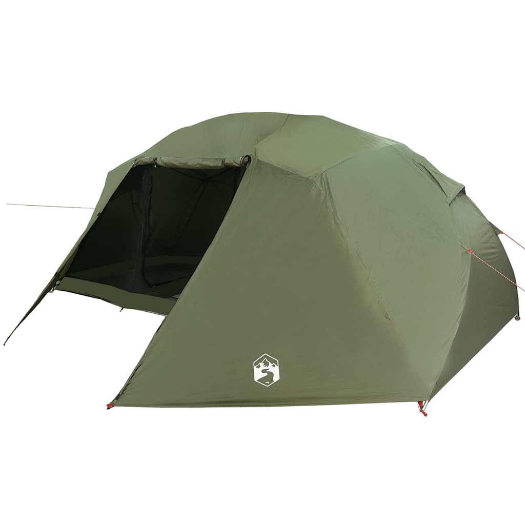 vidaXL Fishing Tent with Roof Olive Green 514 x 465 x 187 cm