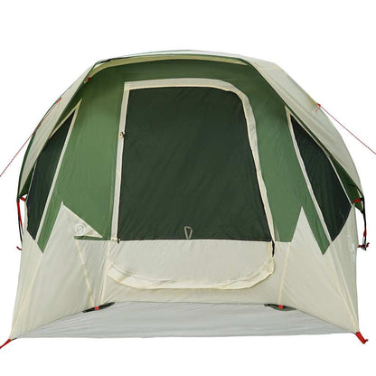 vidaXL Camping Tent Cabin 4-Person Green Waterproof - 298 x 158 x 132 cm
