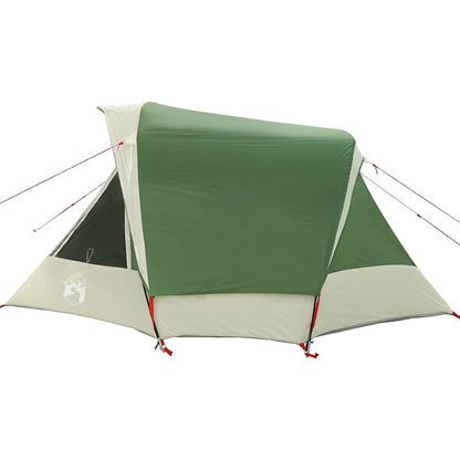 vidaXL Camping Tent Cabin 4-Person Green Waterproof - 298 x 158 x 132 cm