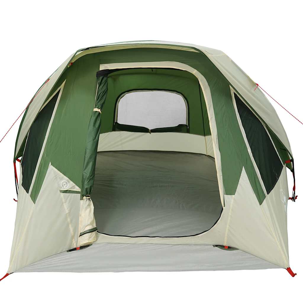 vidaXL Camping Tent Cabin 4-Person Green Waterproof - 298 x 158 x 132 cm