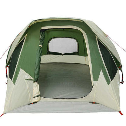 vidaXL Camping Tent Cabin 4-Person Green Waterproof - 298 x 158 x 132 cm
