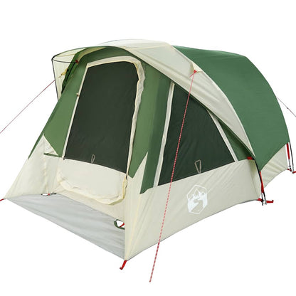 vidaXL Family Tent Cabin 6-Person Green Waterproof - 360 x 298 x 182 cm