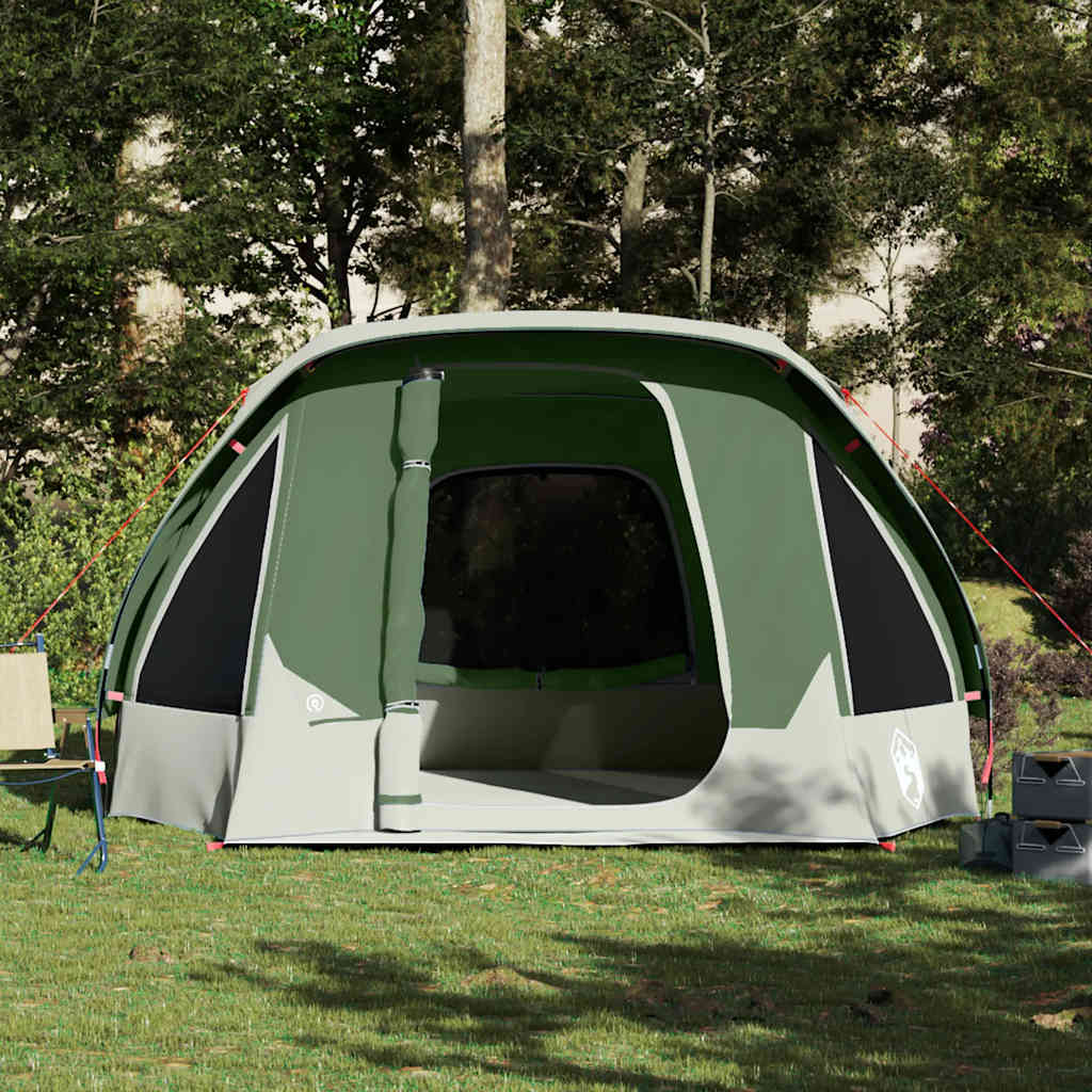 vidaXL Family Tent Cabin 6-Person Green Waterproof - 360 x 298 x 182 cm