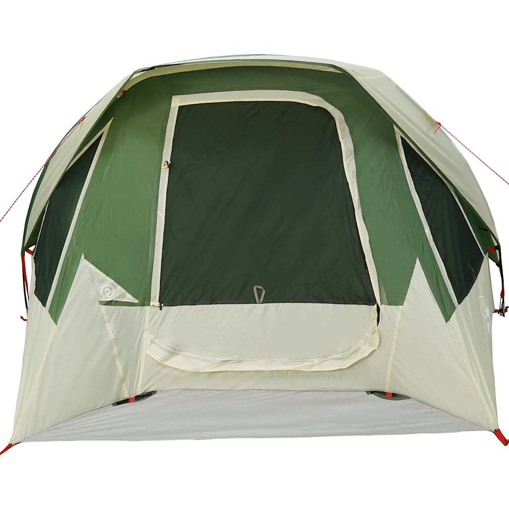 vidaXL Family Tent Cabin 6-Person Green Waterproof - 360 x 298 x 182 cm