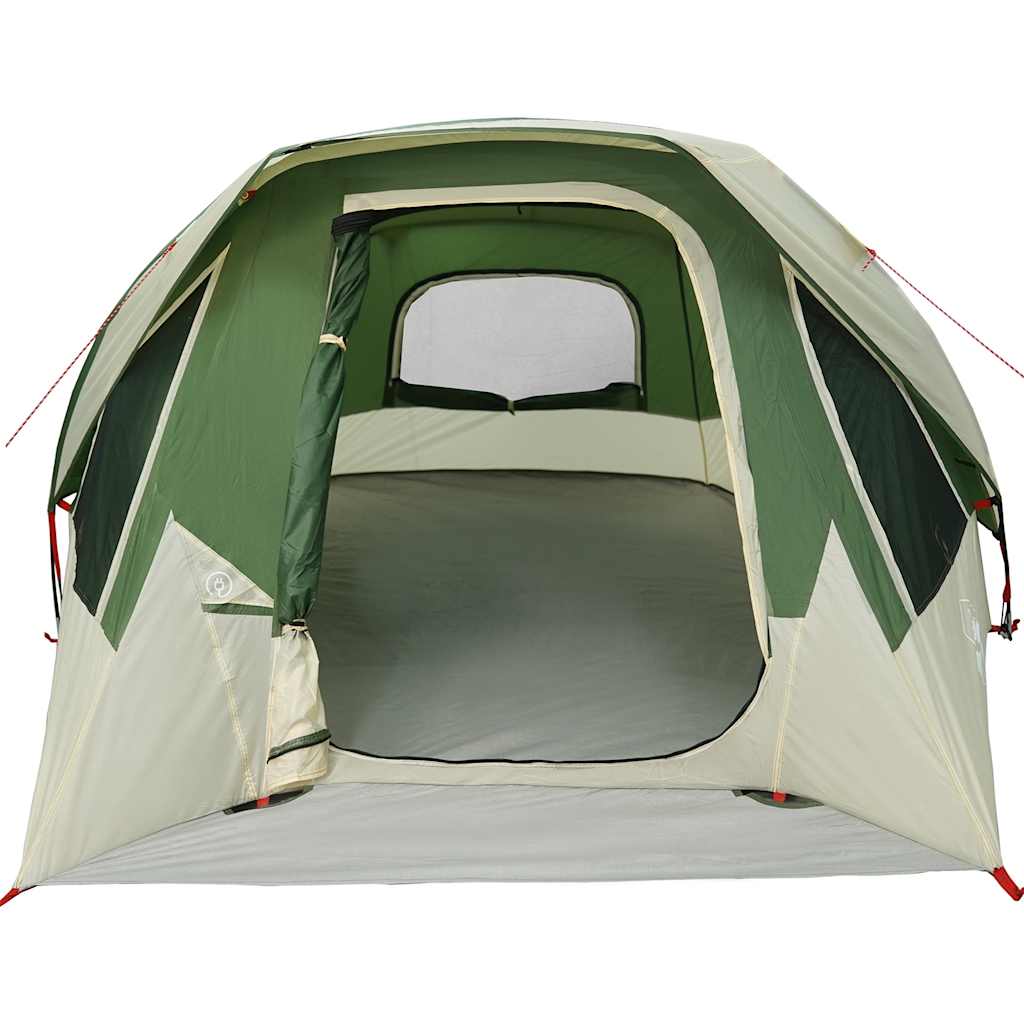 vidaXL Family Tent Cabin 6-Person Green Waterproof - 360 x 298 x 182 cm
