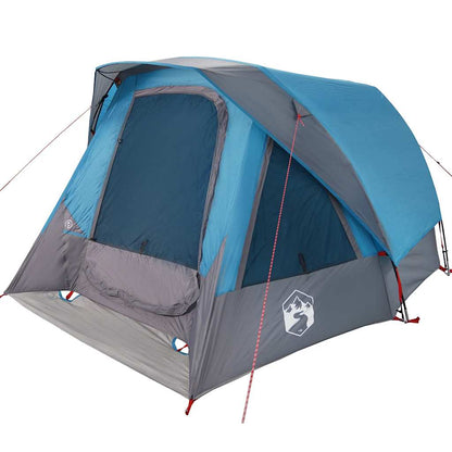 vidaXL Family Tent Cabin 6-Person Blue Waterproof - 360 x 298 x 182 cm