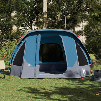 vidaXL Family Tent Cabin 6-Person Blue Waterproof - 360 x 298 x 182 cm