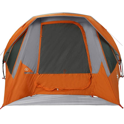vidaXL Family Tent Cabin 6-Person Grey and Orange Waterproof - 360 x 298 x 182 cm