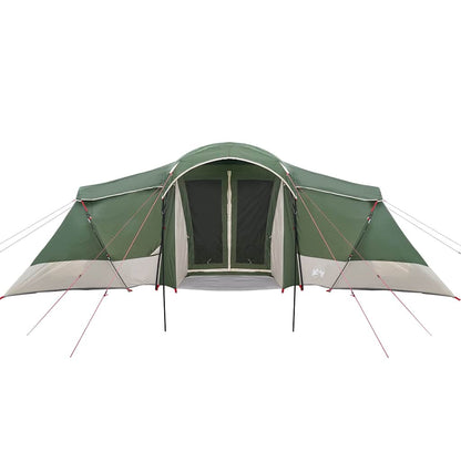 vidaXL Family Tent 6-Person Green and Grey Polyester and Fiberglass - 721 x 335 x 212 cm
