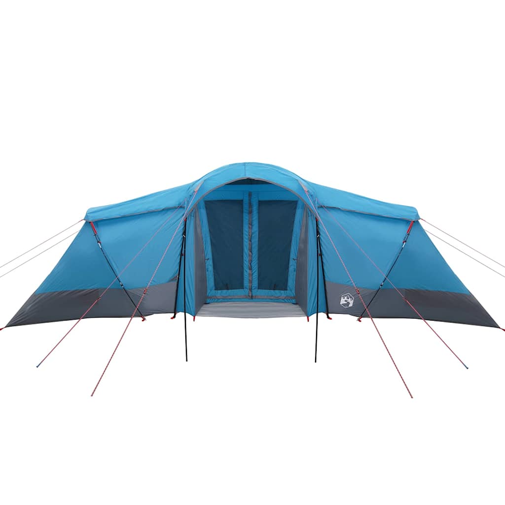 vidaXL Family Tent 6-Person Blue and Grey Polyester and Fiberglass - 721 x 335 x 212 cm