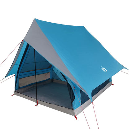 vidaXL Family Tent with Roof Blue and Grey 220 x 220 x 184 cm