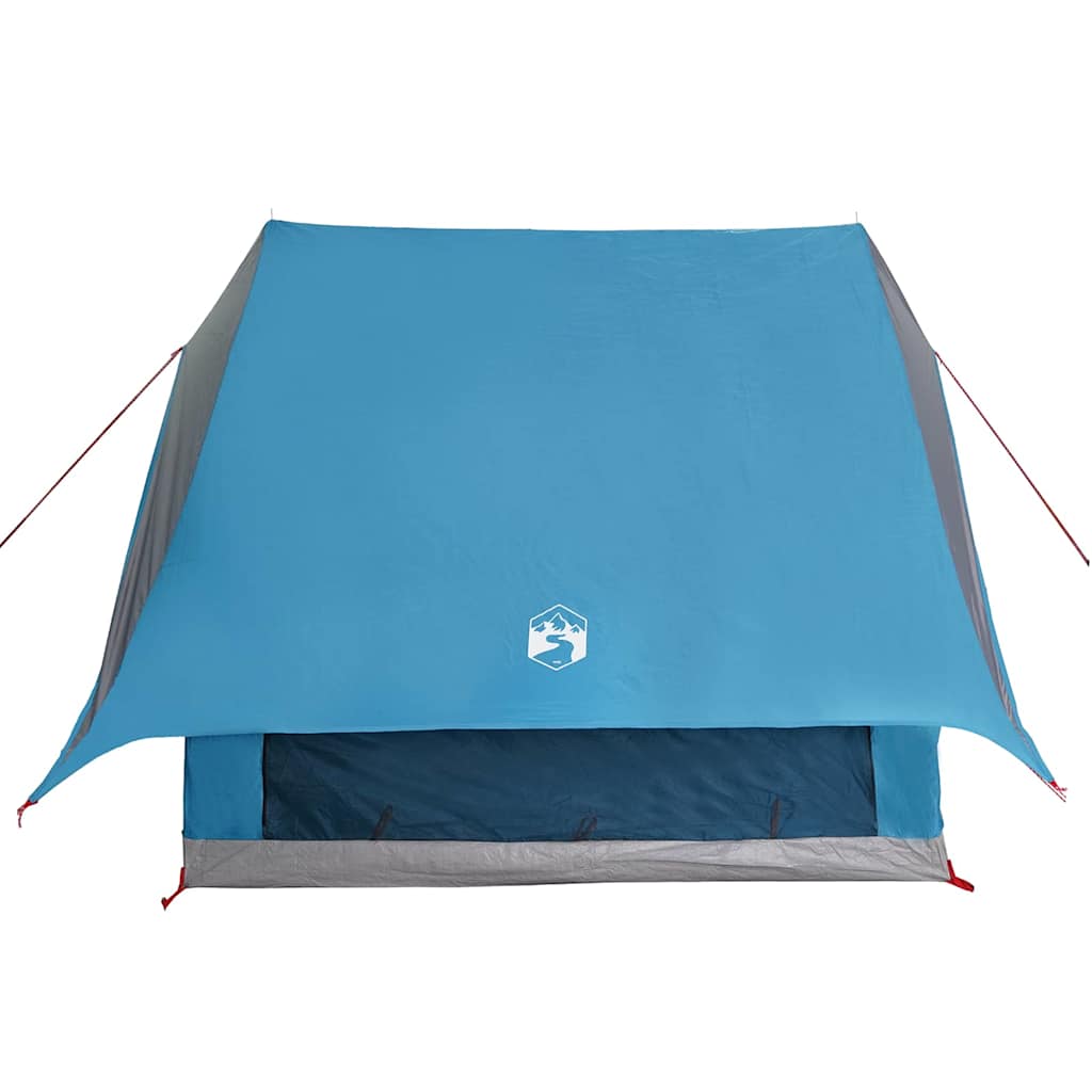 vidaXL Family Tent with Roof Blue and Grey 220 x 220 x 184 cm