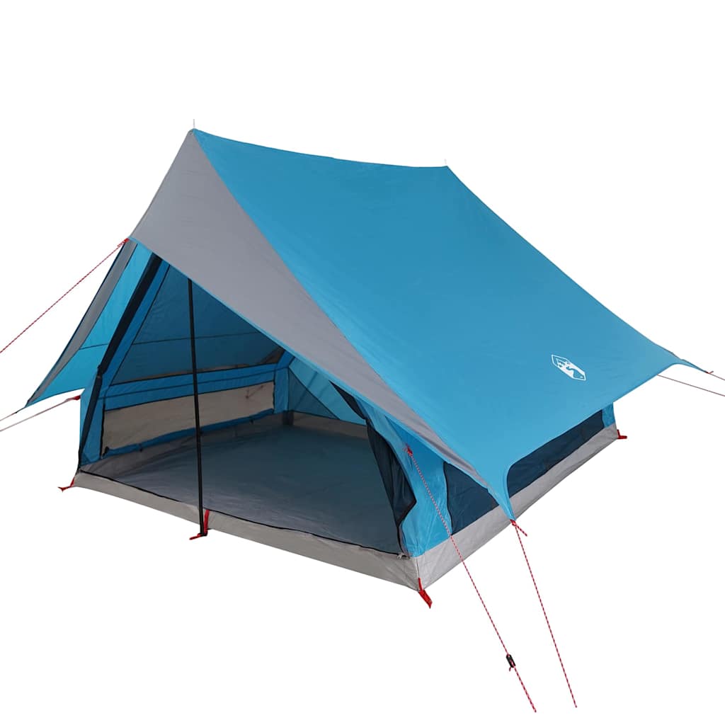 vidaXL Family Tent with Roof Blue and Grey 256 x 256 x 185 cm