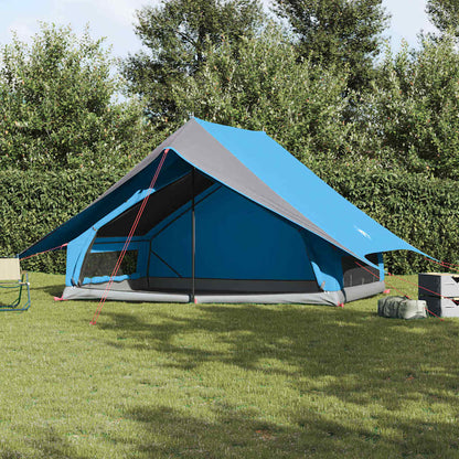 vidaXL Family Tent with Roof Blue and Grey 315 x 286 x 200 cm