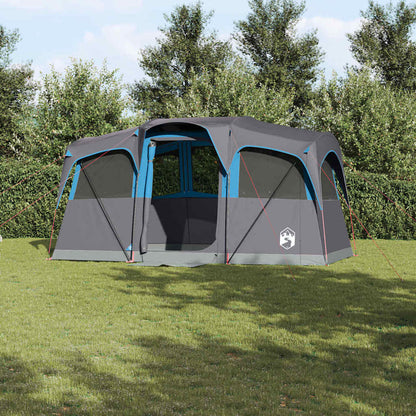 vidaXL Family Tent with Roof Blue and Grey 435 x 255 x 216 cm