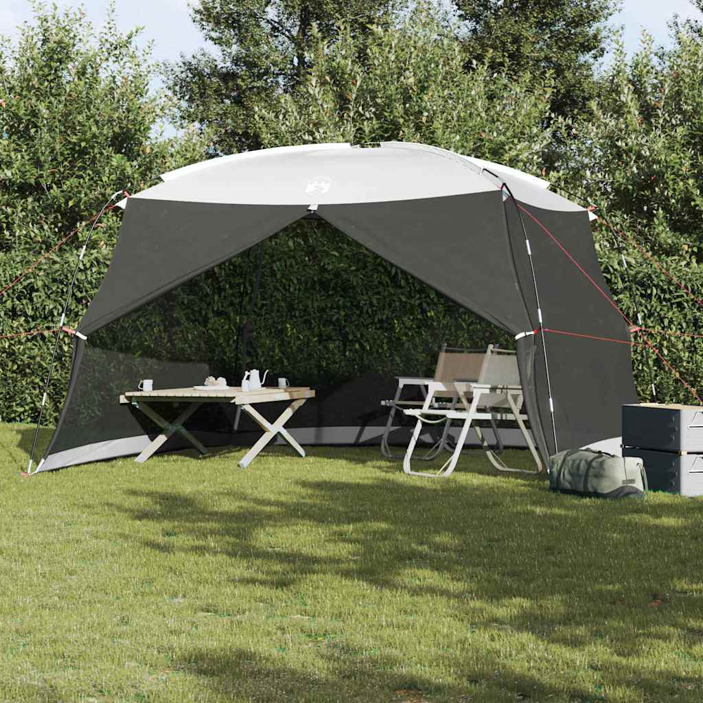 vidaXL Mosquito Tent Grey 380 x 380 x 225 cm Polyester and Fiberglass