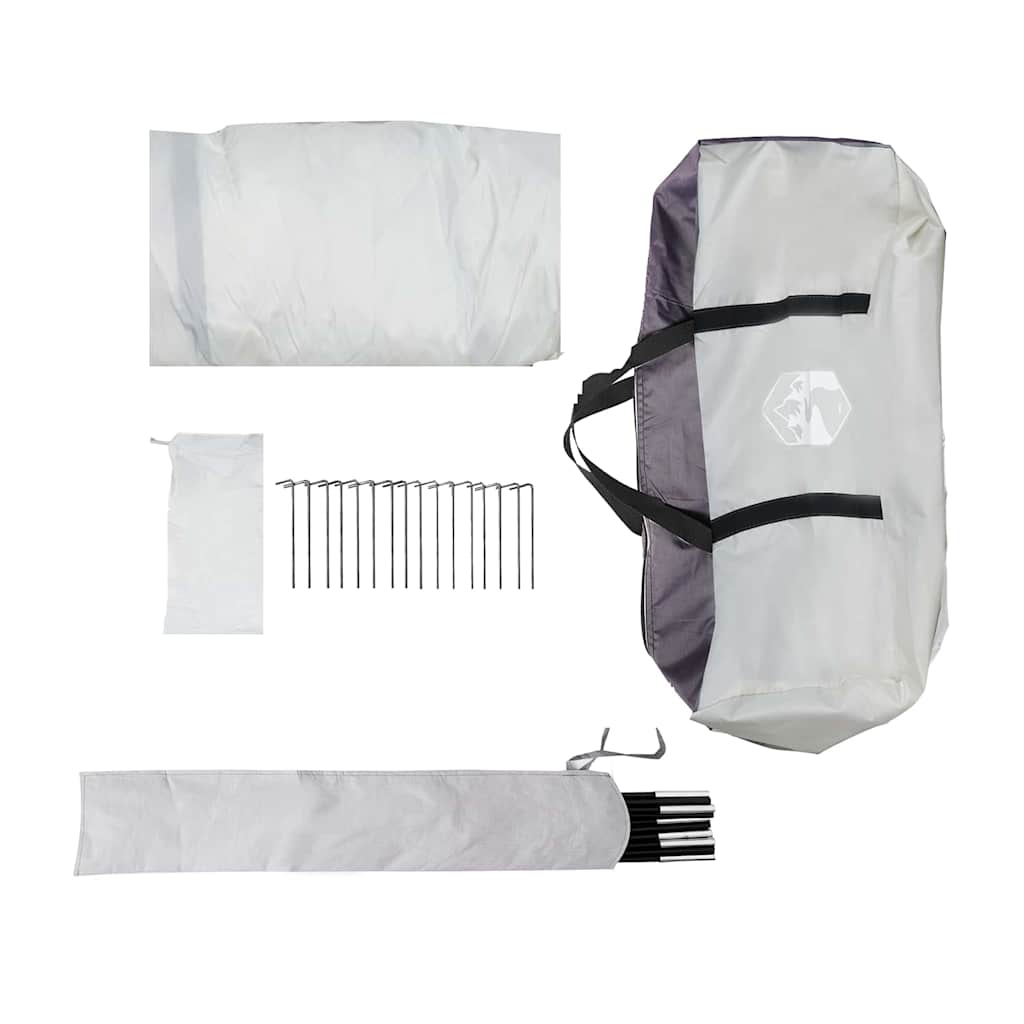 vidaXL Mosquito Tent Grey 434 x 434 x 230 cm Polyester and Fiberglass