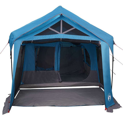 vidaXL Family Tent Blue and Grey 620 x 322 x 240 cm Polyester - Green