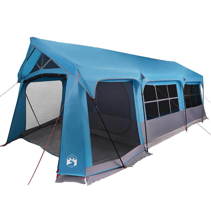 vidaXL Family Tent Blue and Grey 620 x 322 x 240 cm Polyester - Green