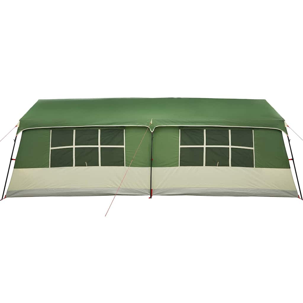 vidaXL Family Tent with Roof Green and Beige 622 x 295 x 238 cm