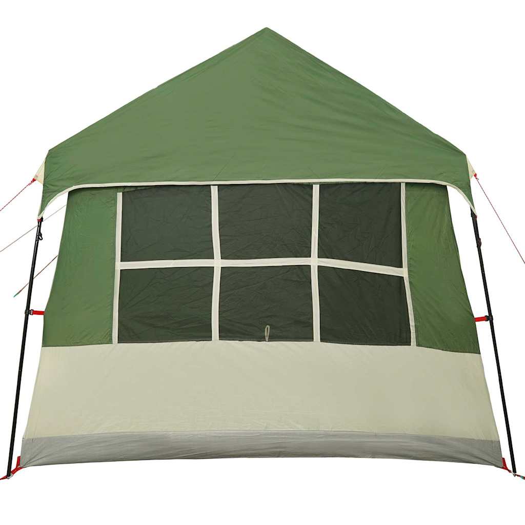 vidaXL Family Tent with Roof Green and Beige 622 x 295 x 238 cm
