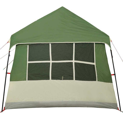vidaXL Family Tent with Roof Green and Beige 622 x 295 x 238 cm