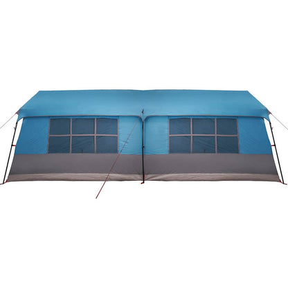 vidaXL Family Tent with Roof Blue and Grey 622 x 295 x 238 cm
