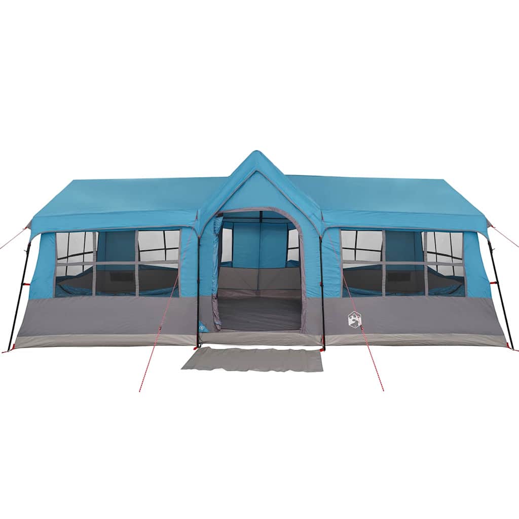 vidaXL Family Tent with Roof Blue and Grey 622 x 295 x 238 cm