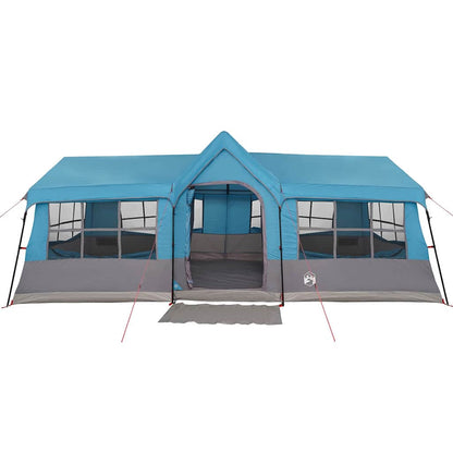 vidaXL Family Tent with Roof Blue and Grey 622 x 295 x 238 cm