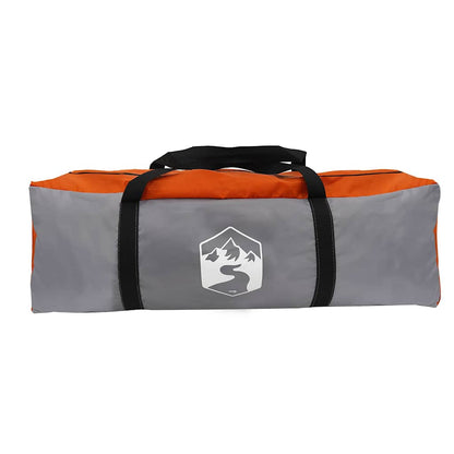 vidaXL Family Tent with Roof Grey and Orange 622 x 295 x 238 cm