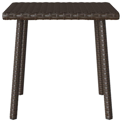 vidaXL Garden Coffee Table Rectangular Brown 40x40x37 cm Poly Rattan