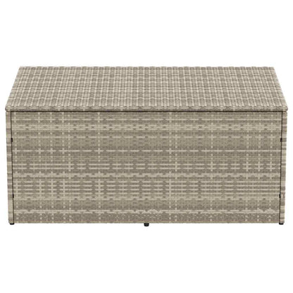 vidaXL Garden Storage Box Light Grey 110x50x58 cm Poly Rattan
