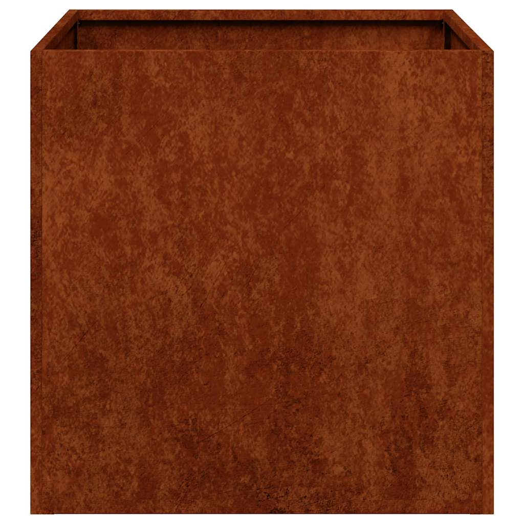 vidaXL Planter Rusty 40x40x40 cm Weathering Steel - Brown