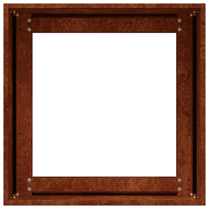 vidaXL Planter Rusty 40x40x40 cm Weathering Steel - Brown