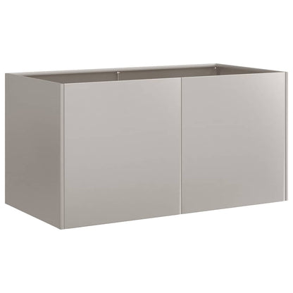vidaXL Planter Rusty 80x40x40 cm Weathering Steel - Brown