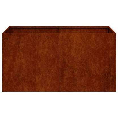 vidaXL Planter Rusty 80x40x40 cm Weathering Steel - Brown