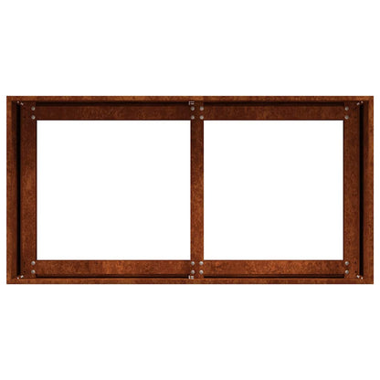 vidaXL Planter Rusty 80x40x40 cm Weathering Steel - Brown