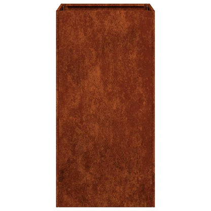 vidaXL Planter Rusty 40x40x80 cm Weathering Steel - Brown