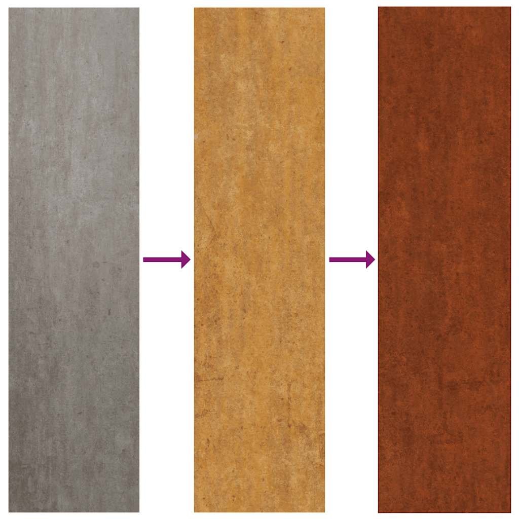 vidaXL Planter Rusty 80x40x80 cm Weathering Steel - Brown