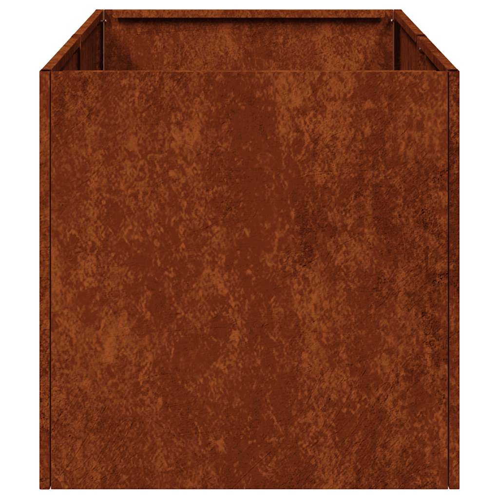 vidaXL Planter Rusty 40x80x40 cm Weathering Steel - Brown