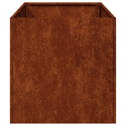 vidaXL Planter Rusty 40x80x40 cm Weathering Steel - Brown