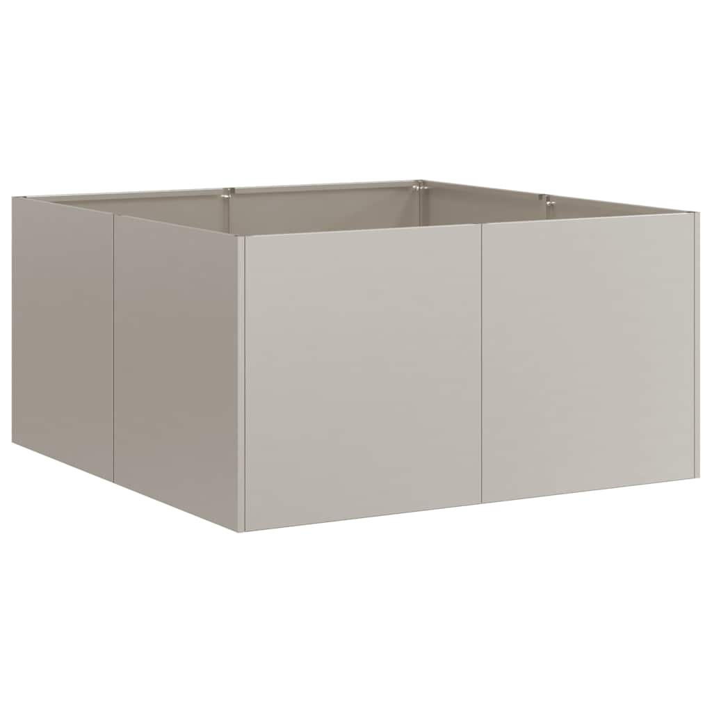 vidaXL Planter Rusty 80x80x40 cm Weathering Steel - Brown