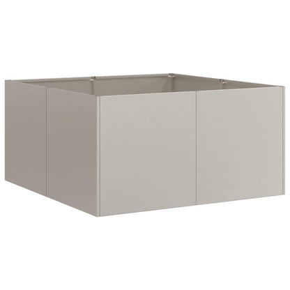 vidaXL Planter Rusty 80x80x40 cm Weathering Steel - Brown