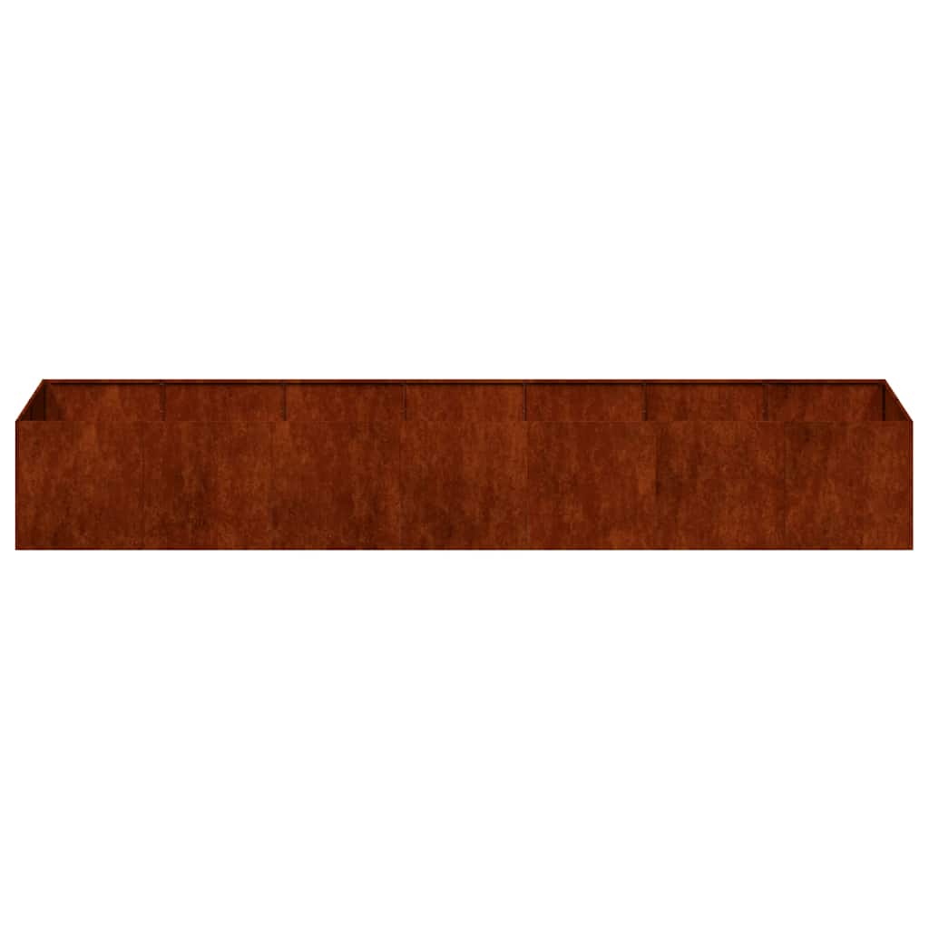 vidaXL Planter Rusty 280x80x40 cm Weathering Steel - Brown