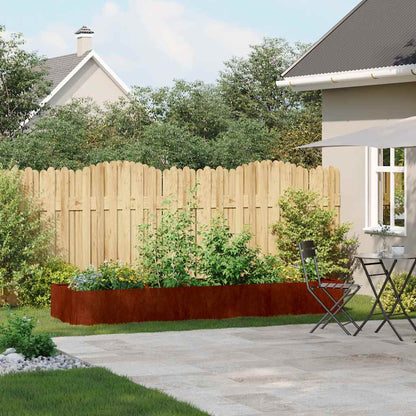 vidaXL Planter Rusty 280x80x40 cm Weathering Steel - Brown